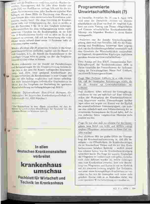 Vorschauseite 4: Problematik des externen Betriebsvergleiches zur Beurteilung der sparsamen Wirtschaftsführung