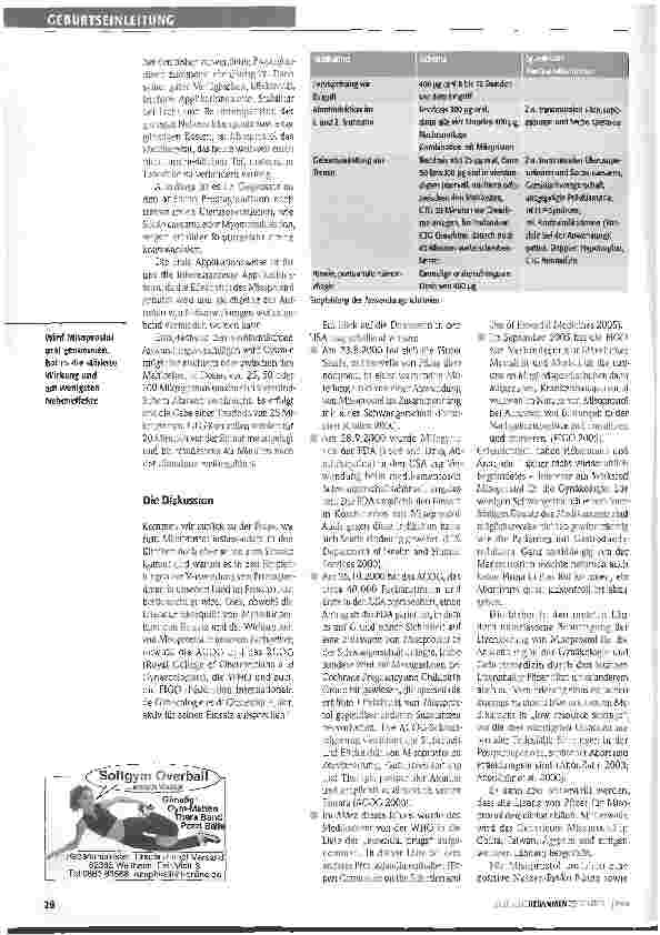 Vorschauseite 4: Misoprostol im Kommen