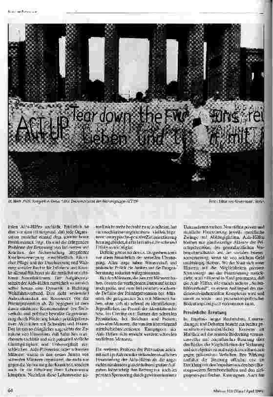 Vorschauseite 4: Aids-Politik in Deutschland Zwischenbilanz und Perspektiven
