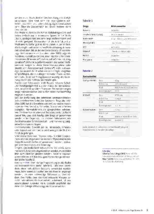 Vorschauseite 3: Medikamente in der Stillzeit: Verträglichkeit individuell prüfen