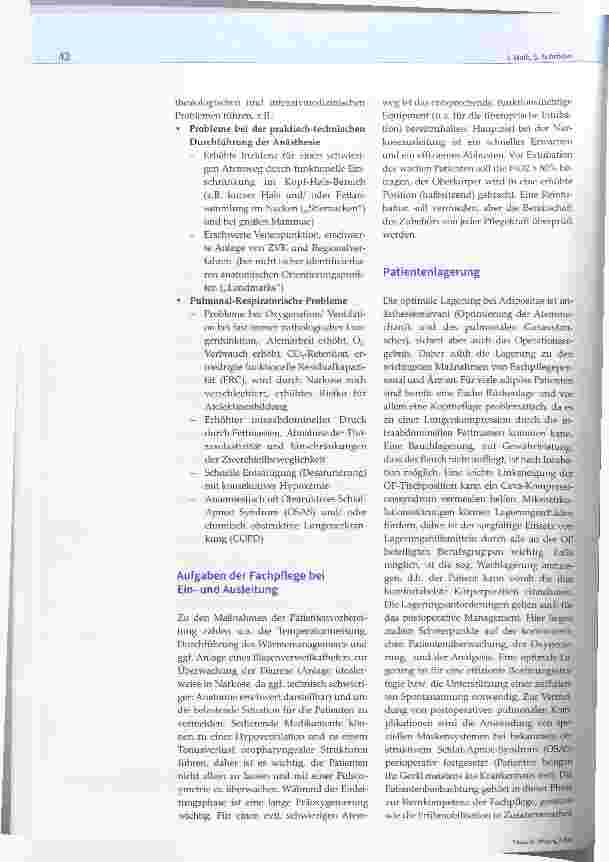 Vorschauseite 3: Anästhesiologische Herausforderungen bei Adipositas - was sollte die Fachpflege wissen?