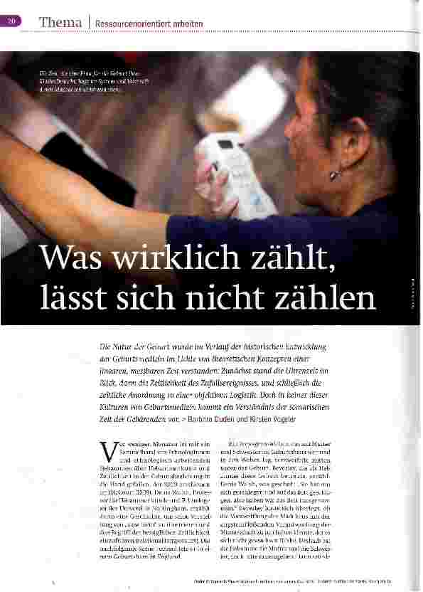 Vorschauseite 1: Was wirklich zählt, lässt sich nicht zählen