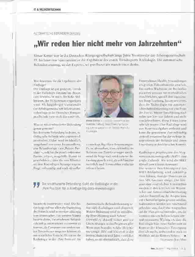 Vorschauseite 1: Wir reden hier nicht mehr von Jahrzehnten