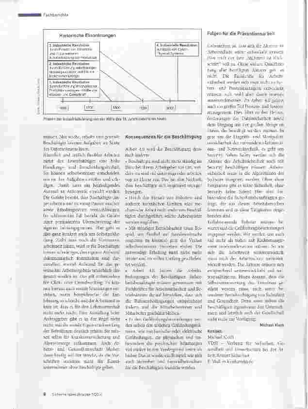 Vorschauseite 3: Arbeit 4.0 versus Sicherheit und Gesundheitsschutz
