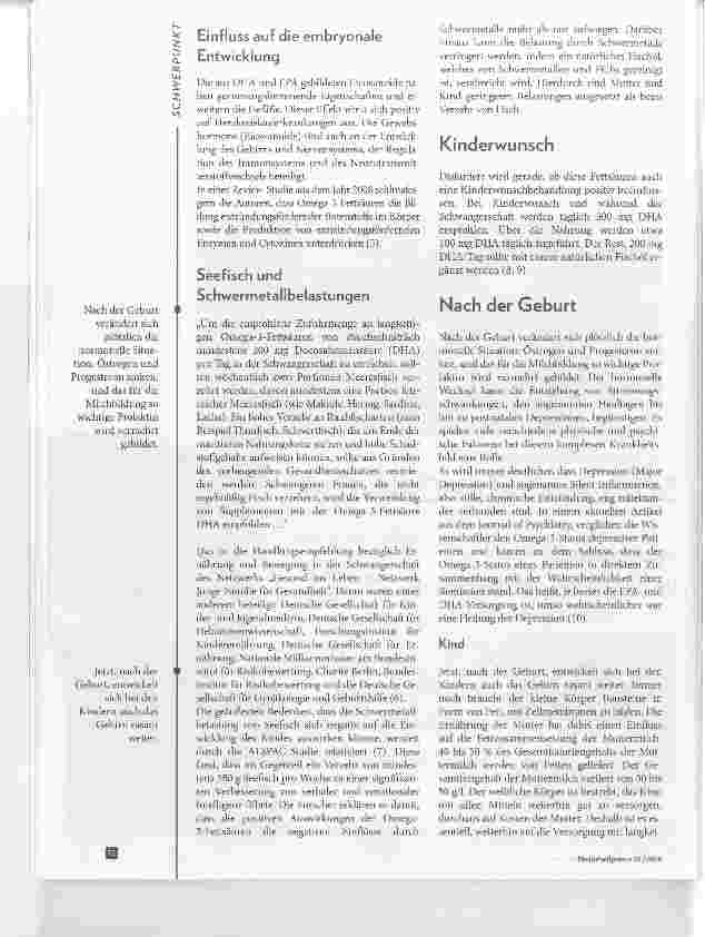 Vorschauseite 3: Omega-3-Fettsäuren in der Schwangerschaft