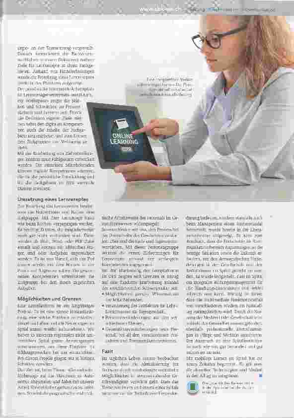 Vorschauseite 2: Auf der Lernplattform Lernrezepte kreieren