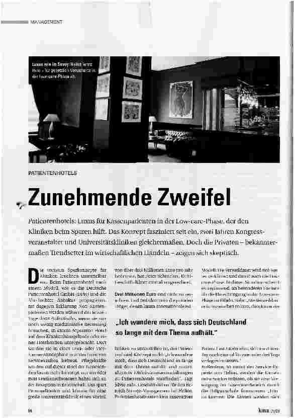 Vorschauseite 1: Zunehmende Zweifel
