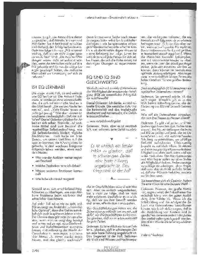 Vorschauseite 3: Emotionale Intelligenz Vom intelligenten Umgang mit Gefühlen