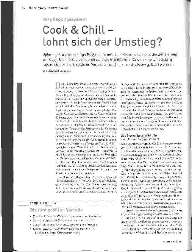 Vorschauseite 1: Cook & Chililohnt sich der Umstieg?