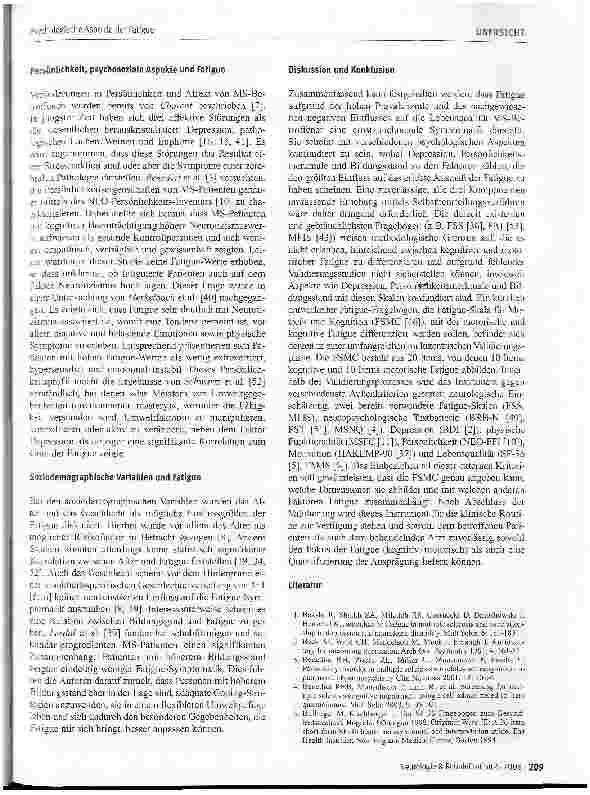 Vorschauseite 3: Psychologische Aspekte der Fatigue