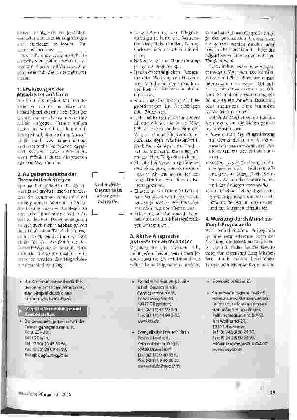 Vorschauseite 2: Mit Unterstützung von Ehrenamtlern die Lebensqualität der Pflegekunden verbessern Engagierte Helfer gewinnen