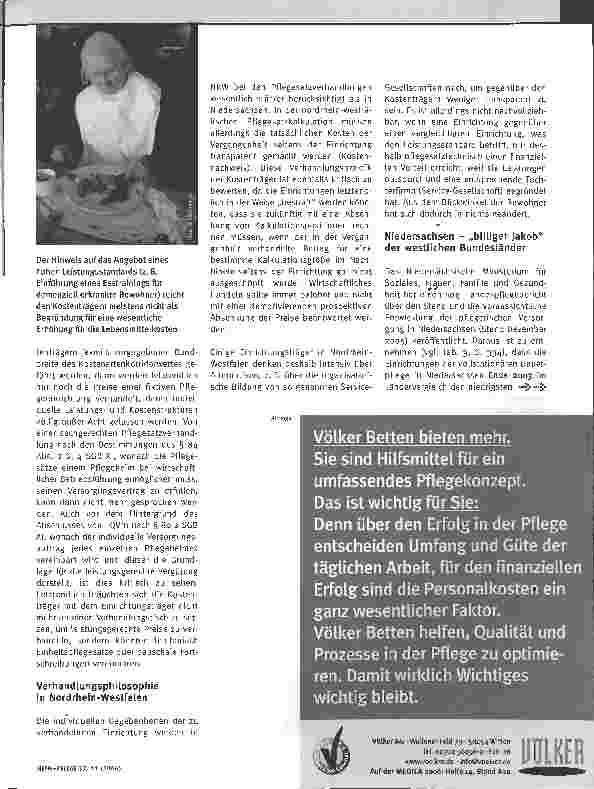 Vorschauseite 3: Pflegesatzverhandlungen unter die Lupe genommen