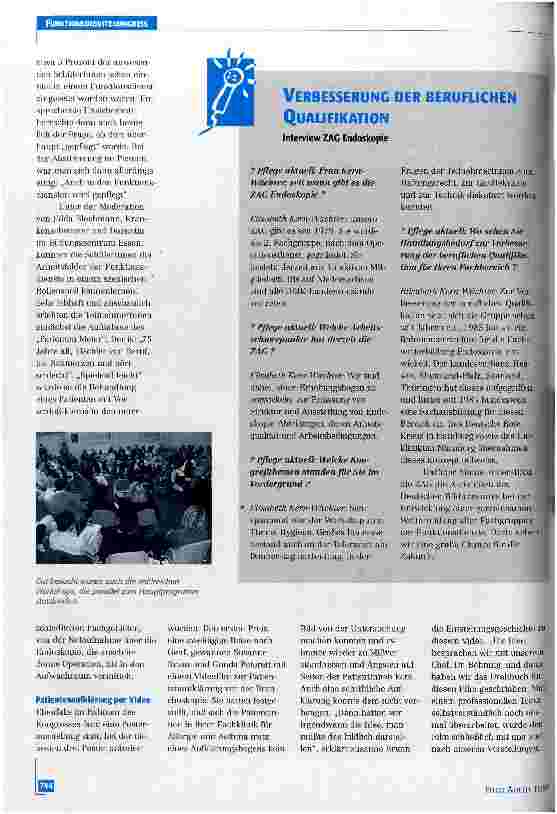 Vorschauseite 5: Funktionsdienste - Veränderung als Chance 8. Internationaler Kongreß für Krankenpflege