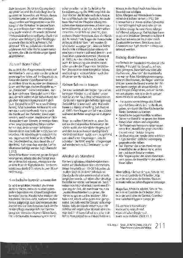 Vorschauseite 2: Händehygienekampagne Bad news für nosokomiale Infektionen