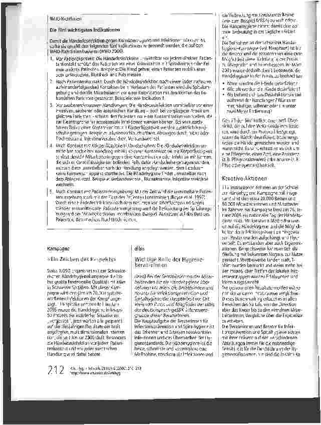 Vorschauseite 3: Händehygienekampagne Bad news für nosokomiale Infektionen