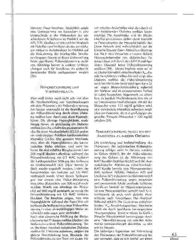 Vorschauseite 5: ANÄSTHETIKA-INDUZIERTE PRÄKONDITIONIERUNG ALS PRINZIP DER PERIOPERATIVEN RISIKOREDUKTION