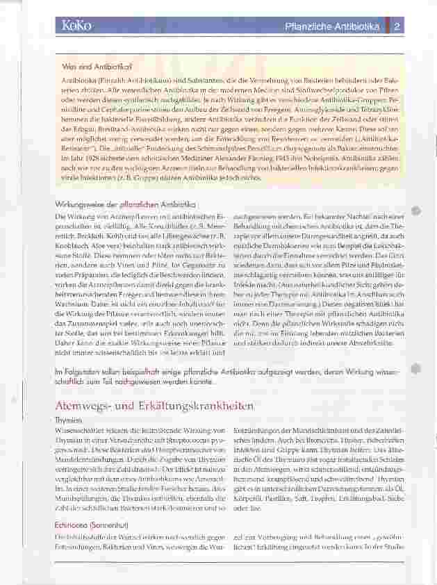 Vorschauseite 2: Pflanzliche Antibiotika