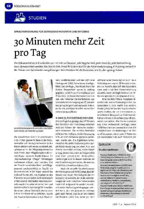 Vorschauseite 1: 30 Minuten mehr Zeit pro Tag
