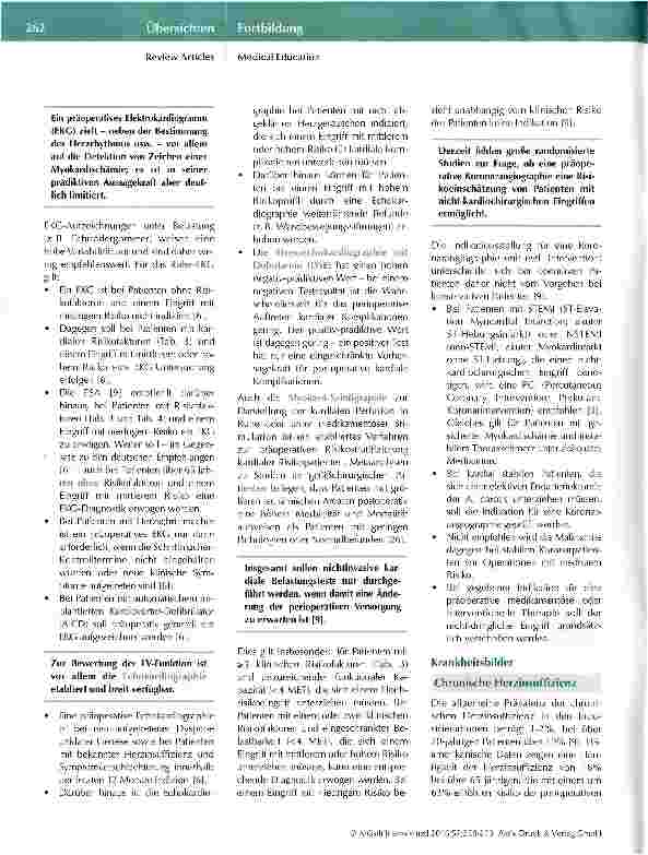Vorschauseite 5: Präoperative Evaluation des kardiopulmonalen Risikopatienten