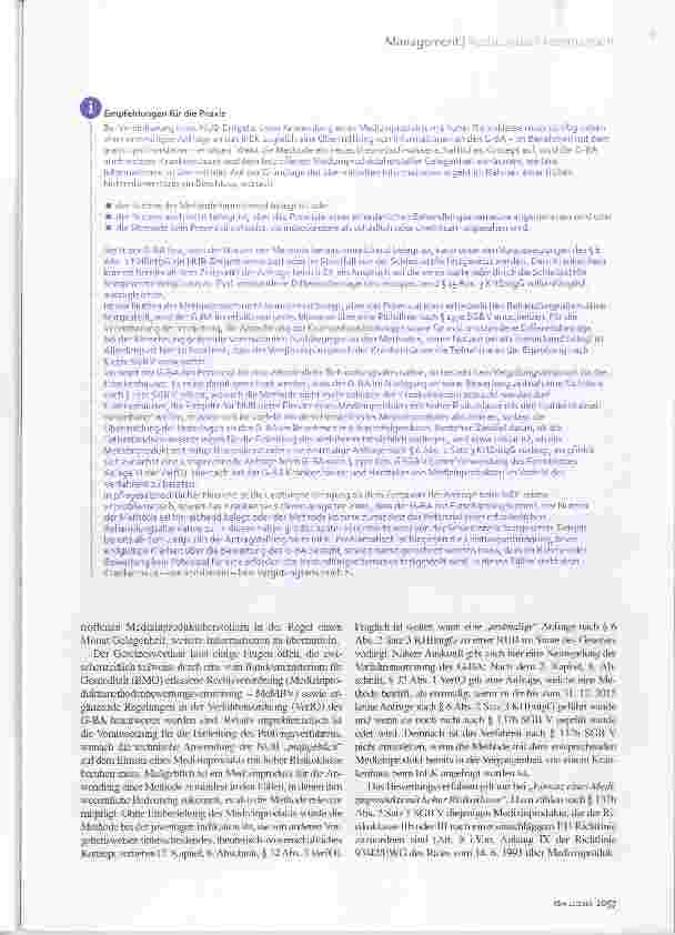 Vorschauseite 2: Frühe Nutzenbewertung Neue Anforderungen für NUB inn Krankenhaus