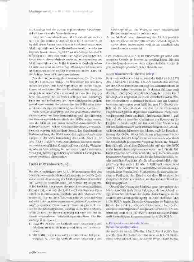 Vorschauseite 3: Frühe Nutzenbewertung Neue Anforderungen für NUB inn Krankenhaus