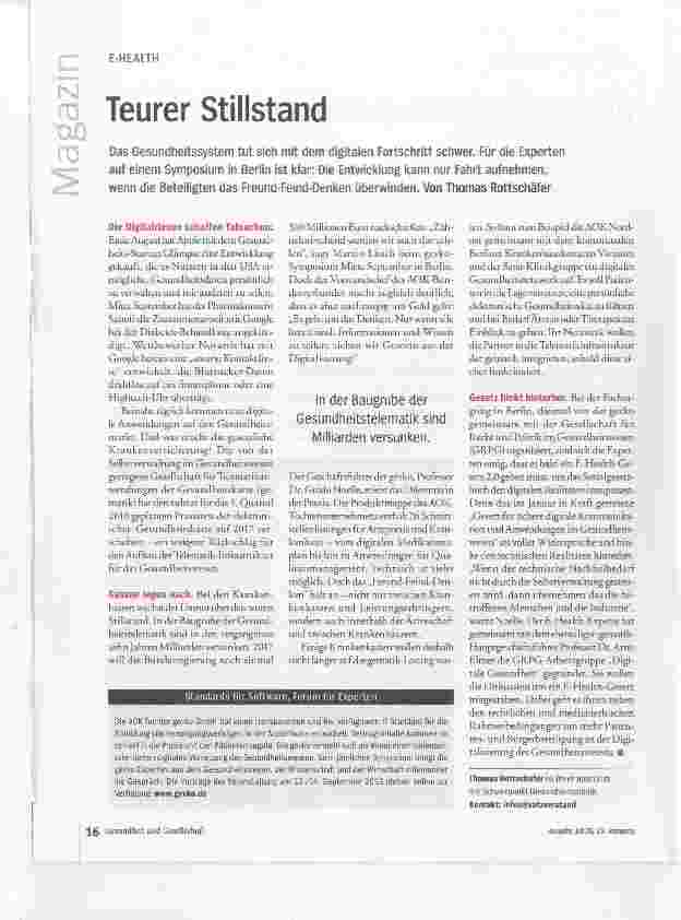 Vorschauseite 1: Teurer Stillstand