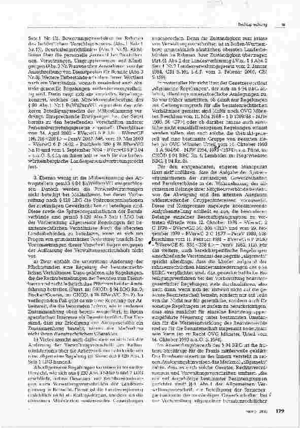 Vorschauseite 3: Mitbestimmung oder Beteiligung von Spitzenorganisationen - Eriass einer Verwaltungsvorschrift