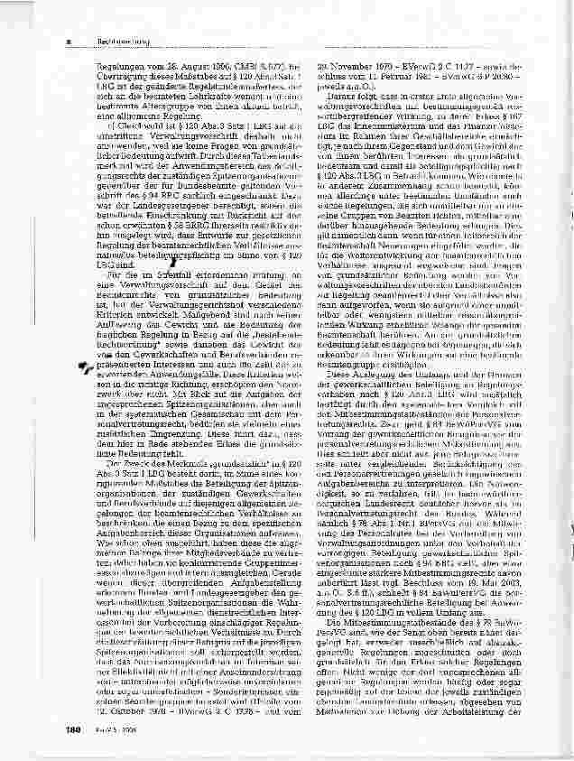Vorschauseite 4: Mitbestimmung oder Beteiligung von Spitzenorganisationen - Eriass einer Verwaltungsvorschrift