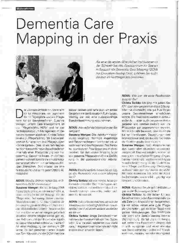 Vorschauseite 1: Dementia Care Mapping in der Praxis
