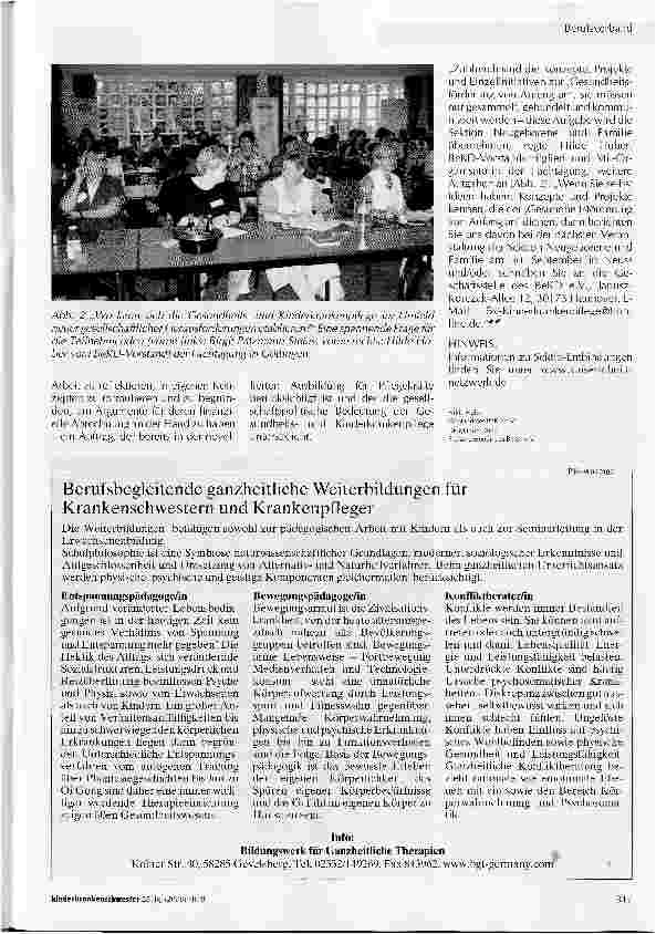 Vorschauseite 3: Das Recht auf Gesundheit umsetzen: Ein Auftrag für die Gesundheitsund Kinderkrankenpflege