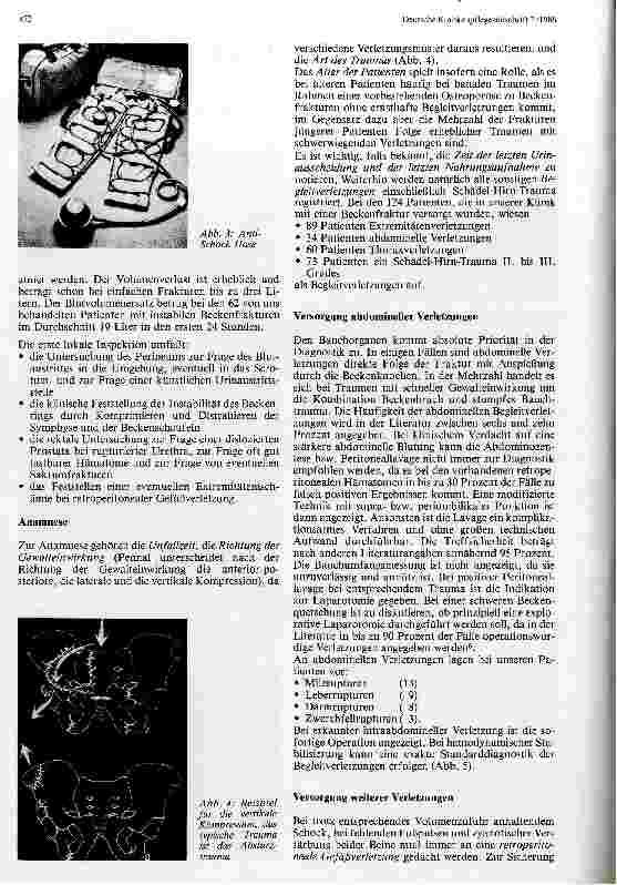 Vorschauseite 2: Instabile Beckenfrakturen Diagnose, Therapie und Komplikationen