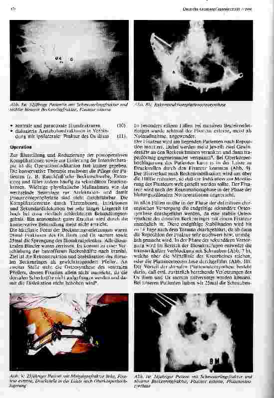 Vorschauseite 4: Instabile Beckenfrakturen Diagnose, Therapie und Komplikationen