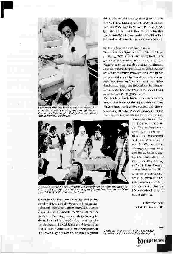 Vorschauseite 2: Von der demütigen Schwester zur modernen Pflegefachfrau