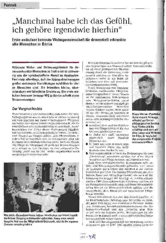 Vorschauseite 1: Manchmal habe ich das Gefühl, ich gehöre irgendwie hierhin