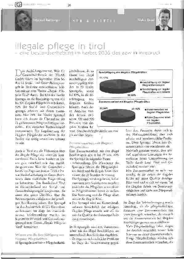 Vorschauseite 1: Illegale Pflege in Tirol