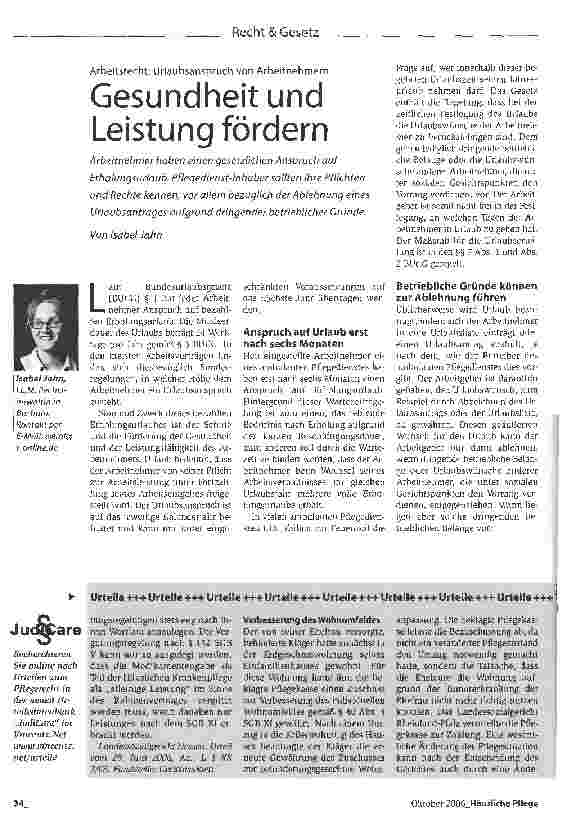 Vorschauseite 1: Gesundheit und Leistung fördern