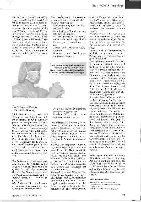 Vorschauseite 3: Mit Isolierung von Patienten die Infektionskette durchbrechen