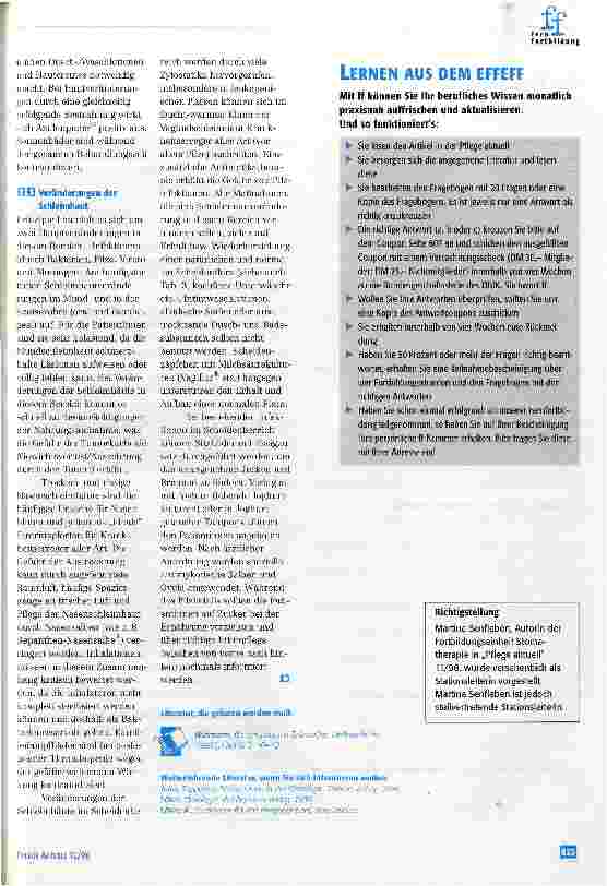 Vorschauseite 5: Pflege und Betreuung von chemotherapierten PatientInnen Teil 1