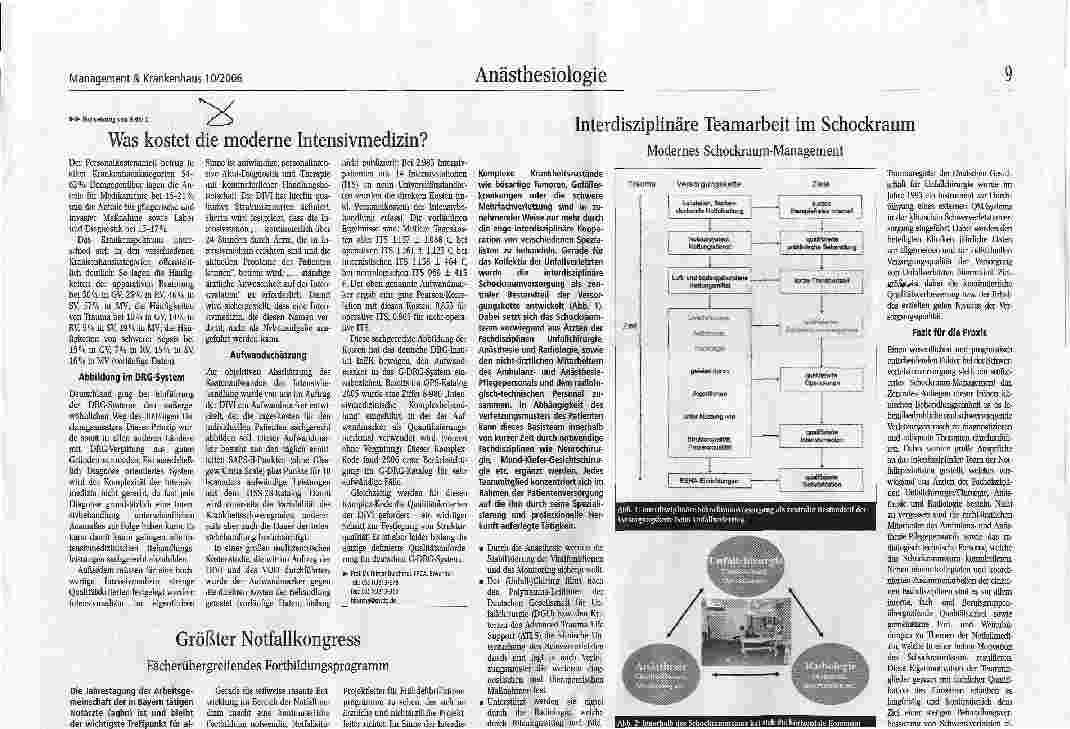 Vorschauseite 2: Was kostet die moderne Intensivmedizin?Eine Betrachtung von Prof. Dr. Hilmar Burchardi, Göttingen
