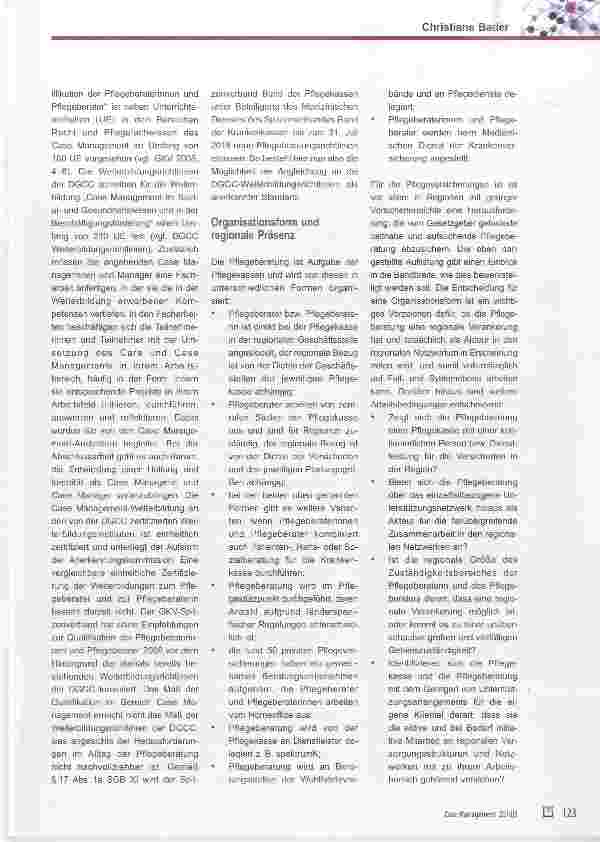 Vorschauseite 3: Wie wird Pflegeberatung zum Case Management?