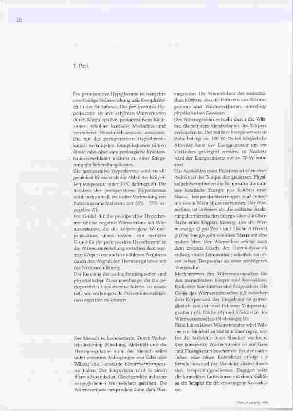 Vorschauseite 1: Warum kühlen Patienten aus?