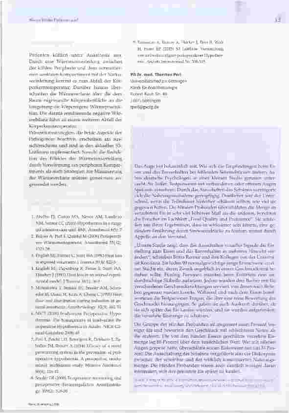 Vorschauseite 4: Warum kühlen Patienten aus?