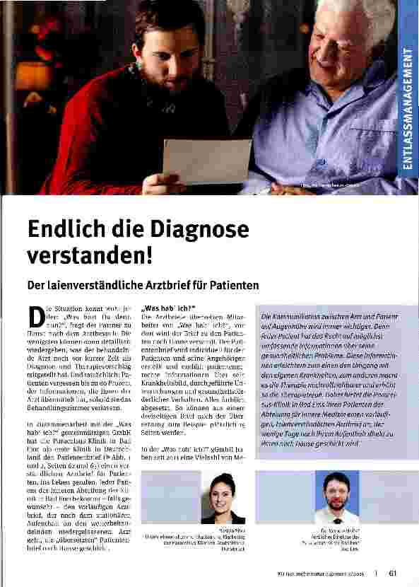 Vorschauseite 1: Endlich die Diagnose verstanden!