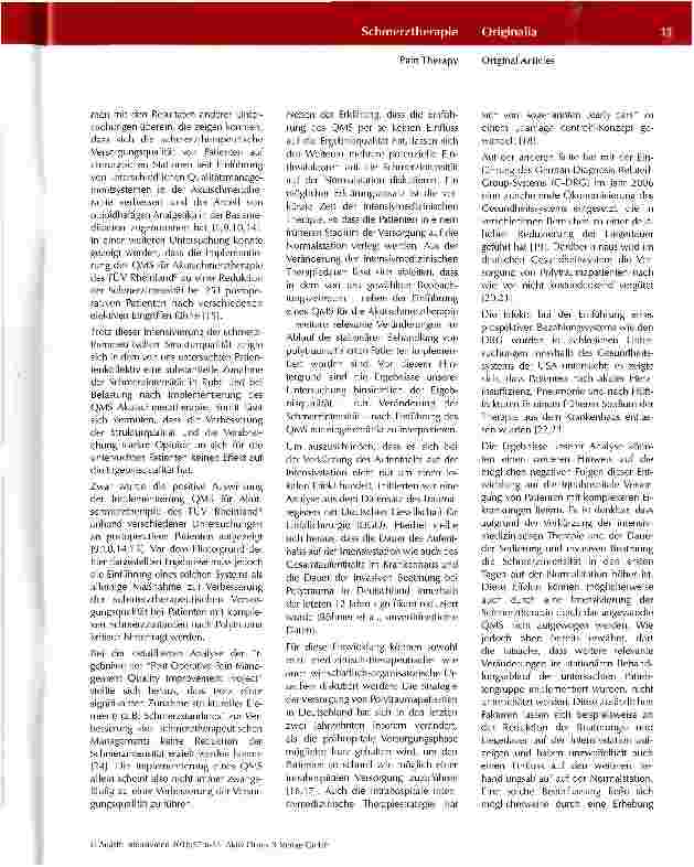 Vorschauseite 6: Schmerzintensität und Schmerztherapie bei Polytraumapatienten
