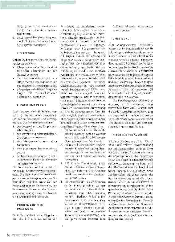 Vorschauseite 2: B. SC. PFLEGEErstqualifizierendes Erststudium