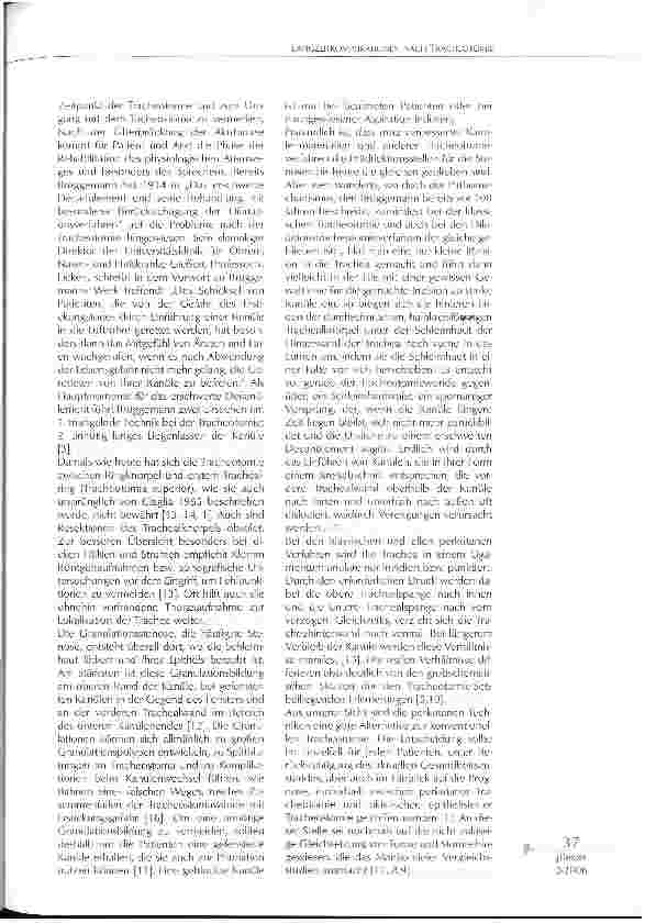 Vorschauseite 4: LANGZEITKOMPLIKATIONEN NACH TRACHEOTMIE