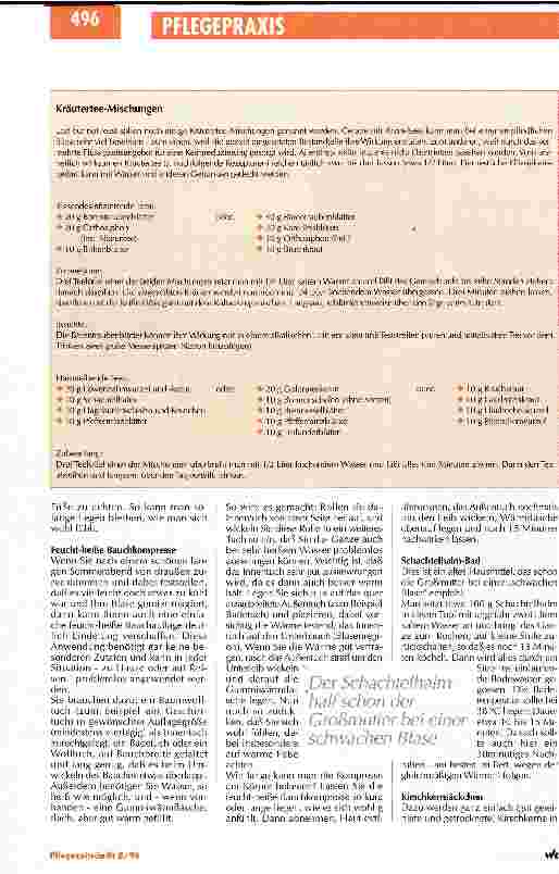 Vorschauseite 2: So können Sie Blasenbeschwerden vorbeugen Serie Selbstpflege für Pflegende / Teil 5