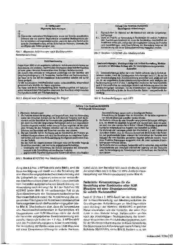 Vorschauseite 2: Applikation von volatilen Narkosemitteln mit Oxygenatoren von Herz-Lungen-Maschinen. Rechtliche, technische und organisatorische Voraussetzungen