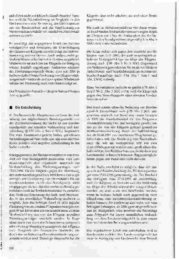 Vorschauseite 6: Zur Gewährung von Fördermitteln für vor dem 01.06.1994 vorhandene bzw. weitgehend fertig gestellte Pflegeheime
