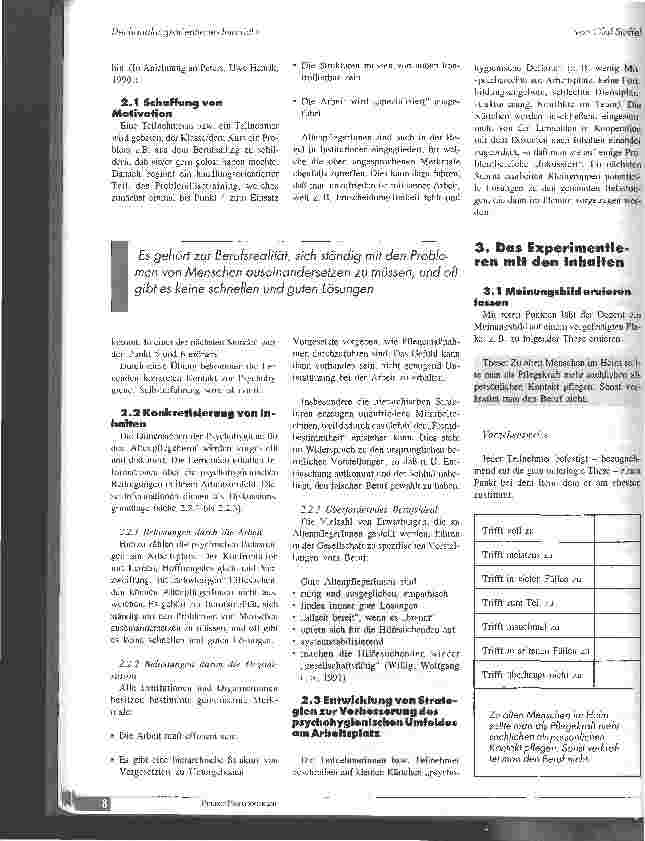 Vorschauseite 2: Der handlungsorientierte Unterricht: Ein neuer Weg in der Erwachsenenbildung